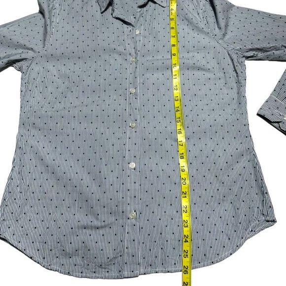 Banan Republic Button Front Shirt Blue Size Medium - Picture 5 of 6